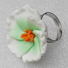 Fimo Rings, Flower 27mm, Sold by Group