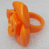Resin Rings, Flower 45mm, Sold by Group