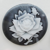 Cameos Resin Beads, Flat Round 40mm, Sold by Bag