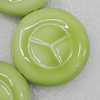 Ceramics Beads, Flat Round 38mm Hole:3.5mm, Sold by Bag