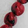 Ceramics Beads, Heart 23x21mm Hole:3mm, Sold by Bag
