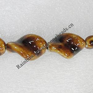Ceramics Beads, 21x15mm Hole:2mm, Sold by Bag