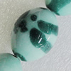 Ceramics Beads, Oval 34x27mm Hole:4.5mm, Sold by Bag