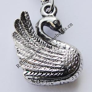Zinc Alloy Charm/Pendants, Nickel-free & Lead-free, A Grade Animal 21x15mm Hole:2mm, Sold by PC