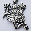 Zinc Alloy Charm/Pendants, Nickel-free & Lead-free, A Grade Angel 24x21mm Hole:2mm, Sold by PC