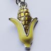 Zinc Alloy Enamel Pendant, Nickel-free & Lead-free, A Grade Corn 22x13mm Hole:2mm, Sold by PC