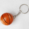 PU Leather Key Chain, Basketball, width:37mm, Length Approx:10cm, Sold by PC