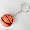 PU Leather Key Chain, Basketball, width:40mm, Length Approx:10cm, Sold by PC