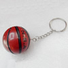 PU Leather Key Chain, Basketball, width:40mm, Length Approx:10cm, Sold by PC