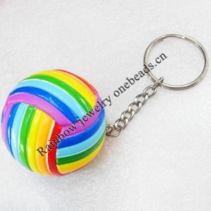 PU Leather Key Chain, width:40mm, Length Approx:10cm, Sold by PC