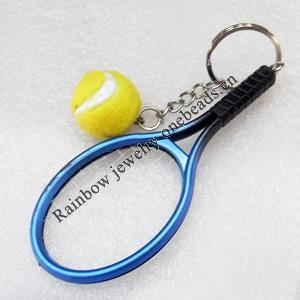 Key Chain, Racket, width:37mm, Length Approx:12cm, Sold by PC