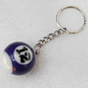 Key Chain, Billiards, width:25mm, Length Approx:8cm, Sold by PC