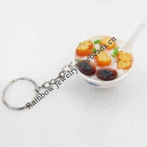 Pu Key Chain, width:40mm, Length Approx:9cm, Sold by PC