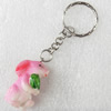 Key Chain, Resin Pendant, Rabbit, Pendant: about 20mm wide, Length Approx:8.3cm, Sold by PC