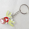 Key Chain, Wood Pendant, Pendant: about 47mm wide, Length Approx:9.5cm, Sold by PC