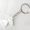 Key Chain, Wood Pendant, Pendant: about 43mm wide, Length Approx:10cm, Sold by PC