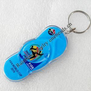 Key Chain, Acrylic Pendant, Pendant: about 32mm wide, Length Approx:10cm, Sold by PC