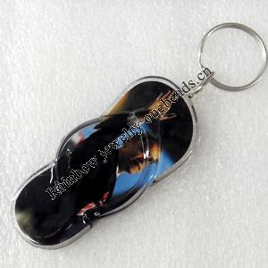 Key Chain, Acrylic Pendant, Pendant: about 32mm wide, Length Approx:10cm, Sold by PC