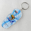 Key Chain, Acrylic Pendant, Pendant: about 32mm wide, Length Approx:10cm, Sold by PC