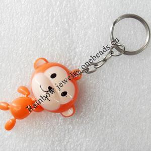Key Chain, Plastic Pendant, Pendant: about 30mm wide, Length Approx:8.8cm, Sold by PC