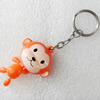 Key Chain, Plastic Pendant, Pendant: about 30mm wide, Length Approx:8.8cm, Sold by PC