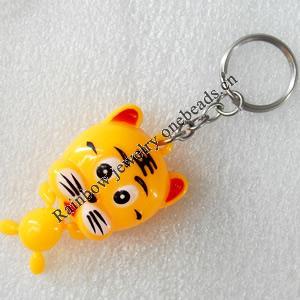 Key Chain, Plastic Pendant, Pendant: about 25mm wide, Length Approx:9.9cm, Sold by PC