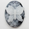 Cameos Resin Beads, Flat Oval 29x21mm, Sold by Bag