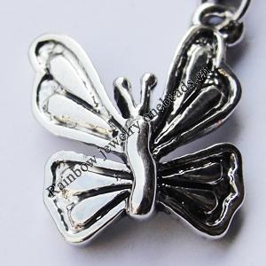 Zinc Alloy Charm/Pendants, Nickel-free & Lead-free, A Grade  Animal 17x15mm Hole:2mm, Sold by PC