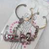 Zinc Alloy keyring Jewelry Chains, width:53mm, Length Approx:7.2cm, Sold by Dozen