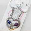 Zinc Alloy keyring Jewelry Chains, width:44mm, Length Approx:9.5cm, Sold by Dozen