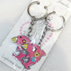 Zinc Alloy keyring Jewelry Chains, width:35mm, Length Approx:9cm, Sold by Dozen