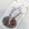 Zinc Alloy keyring Jewelry Chains, width:48mm, Length Approx:9.5cm, Sold by Dozen
