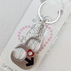 Zinc Alloy keyring Jewelry Chains, width:32mm, Length Approx:9cm, Sold by Dozen