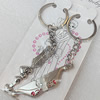 Zinc Alloy keyring Jewelry Chains, width:14mm, Length Approx:10.5cm, Sold by Dozen
