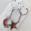 Zinc Alloy keyring Jewelry Chains, width:30mm, Length Approx:8.3cm, Sold by Dozen