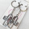 Zinc Alloy keyring Jewelry Chains, width:34mm, Length Approx:10cm, Sold by Dozen