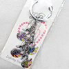 Zinc Alloy keyring Jewelry Chains, width:18mm, Length Approx:10cm, Sold by Dozen