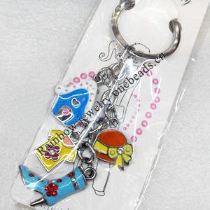 Zinc Alloy keyring Jewelry Chains, width:20mm, Length Approx:10cm, Sold by Dozen