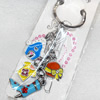 Zinc Alloy keyring Jewelry Chains, width:20mm, Length Approx:10cm, Sold by Dozen
