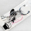 Zinc Alloy keyring Jewelry Chains, width:23mm, Length Approx:10cm, Sold by Dozen