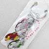 Zinc Alloy keyring Jewelry Chains, width:18mm, Length Approx:10cm, Sold by Dozen