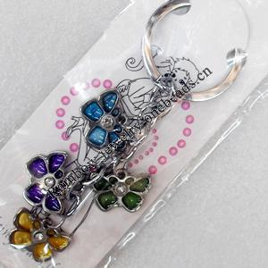 Zinc Alloy keyring Jewelry Chains, width:20mm, Length Approx:10cm, Sold by Dozen