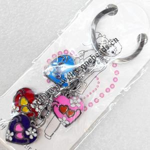 Zinc Alloy keyring Jewelry Chains, width:18mm, Length Approx:10cm, Sold by Dozen
