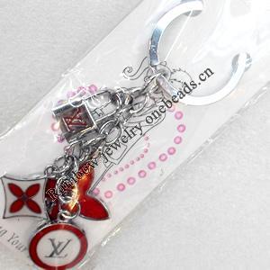 Zinc Alloy keyring Jewelry Chains, width:20mm, Length Approx:10cm, Sold by Dozen