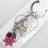 Zinc Alloy keyring Jewelry Chains, width:20mm, Length Approx:10cm, Sold by Dozen