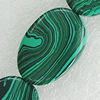 Natural Stone Beads, Flat Oval 25x18mm Hole:1mm, Sold per 16-Inch Strand