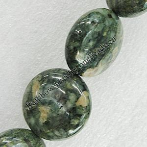 Natural Stone Beads, Flat Round 20x8mm Hole:1.5mm, Sold per 16-Inch Strand