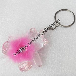 Zinc Alloy key ring Jewelry Chains, width:50mm, Length Approx:10.5cm, Sold by Dozen
