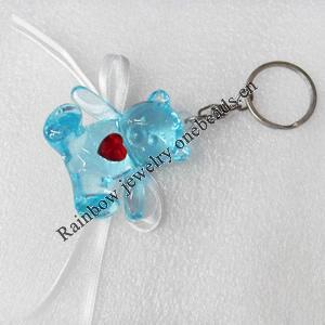 Zinc Alloy key ring Jewelry Chains, width:50mm, Length Approx:9.5cm, Sold by Dozen
