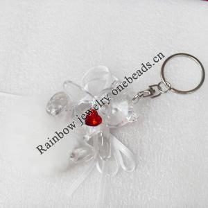 Zinc Alloy key ring Jewelry Chains, width:50mm, Length Approx:12cm, Sold by Dozen